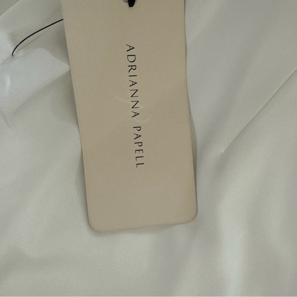 AIDAN MATTOX White Halter Bias Dress Size 6. NEW with tags. - Picture 7 of 7